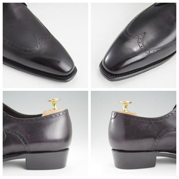 未使用★Perfetto/ペルフェット SIZE 7.5【グッドイヤーウェルテッド製法★モンクストラップ/黒】カーフ/メンズ★l927
