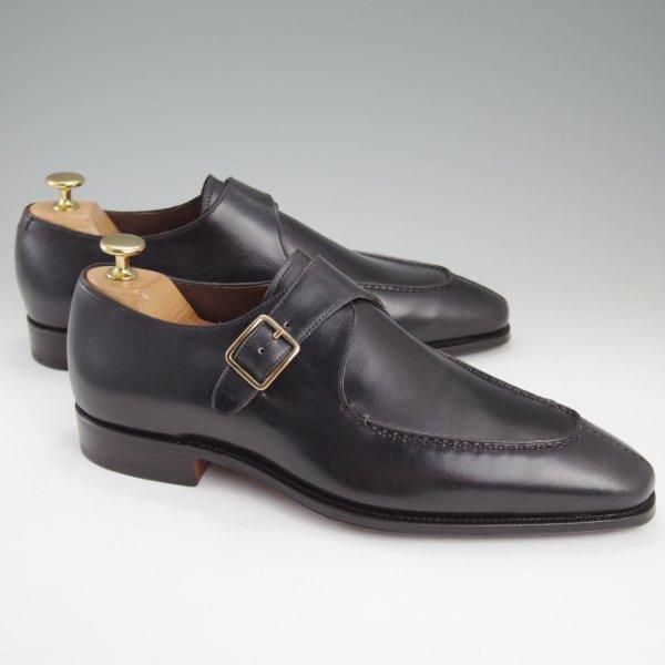 未使用★(スペイン製)カルミナ SIZE 7.5【定価￥88,000-★モンクストラップ/80694】BALITXラスト/カーフ/黒/メンズ/CARMINA★l928