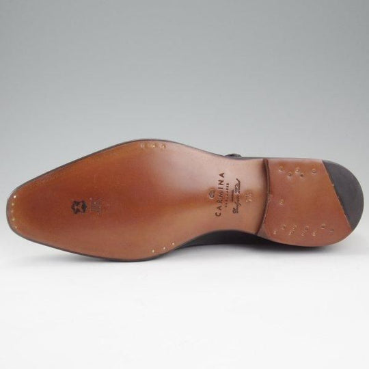 未使用★(スペイン製)カルミナ SIZE 7.5【定価￥88,000-★モンクストラップ/80694】BALITXラスト/カーフ/黒/メンズ/CARMINA★l928
