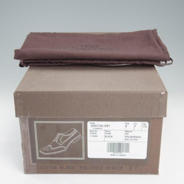 未使用★チャーチ 80F/UK8【現行定価20万円以上★GRAFTON MET/グラフトン/スタッズ】173ラスト/フルブローグ/黒/メンズ/Church's★l929