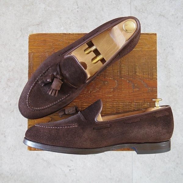 極上★クロケット&ジョーンズ 7.5E【定価￥92,400-★CAVENDISH 2/キャベンディッシュ】タッセルローファー/濃茶/Crockett&Jones★l930