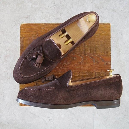 極上★クロケット&ジョーンズ 7.5E【定価￥92,400-★CAVENDISH 2/キャベンディッシュ】タッセルローファー/濃茶/Crockett&Jones★l930