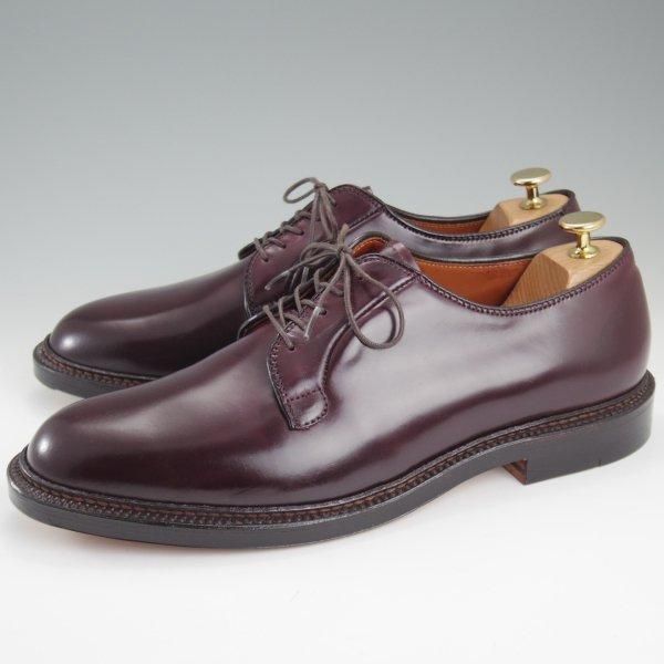 未使用★オールデン 10E【定価￥211,200-★コードバン仕様/990】バリーラスト/プレーントゥ/#8/バーガンディー/赤茶/メンズ/ALDEN★l932