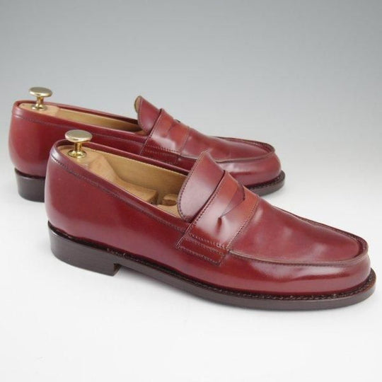 極美品★パラブーツ SIZE 6【定価17万円以上★コードバン仕様/ADONEY】アドニー/コインローファー/赤茶/メンズ/Paraboot★l934