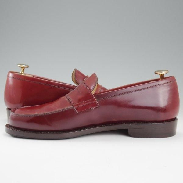 極美品★パラブーツ SIZE 6【定価17万円以上★コードバン仕様/ADONEY】アドニー/コインローファー/赤茶/メンズ/Paraboot★l934