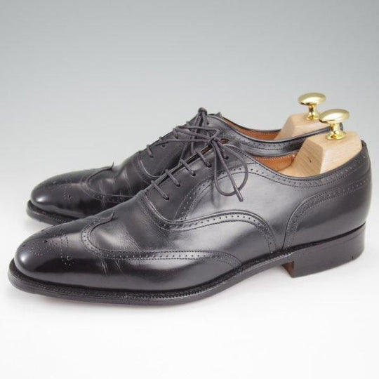 ★チャーチ UK5.5程度/60D【旧チャーチ★73ラスト/フルブローグ】3都市ロゴ/カーフ/黒/メンズ/Church's★l949