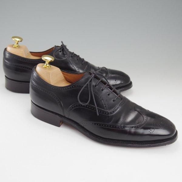 ★チャーチ UK5.5程度/60D【旧チャーチ★73ラスト/フルブローグ】3都市ロゴ/カーフ/黒/メンズ/Church's★l949