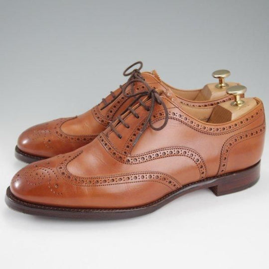 極上★(英)チーニー 6.5F【定価￥82,500-★ARTHUR 3/アーサー/125ラスト】フルブローグ/カーフ/DARK LEAF BURNISHED/茶/CHEANEY★l950