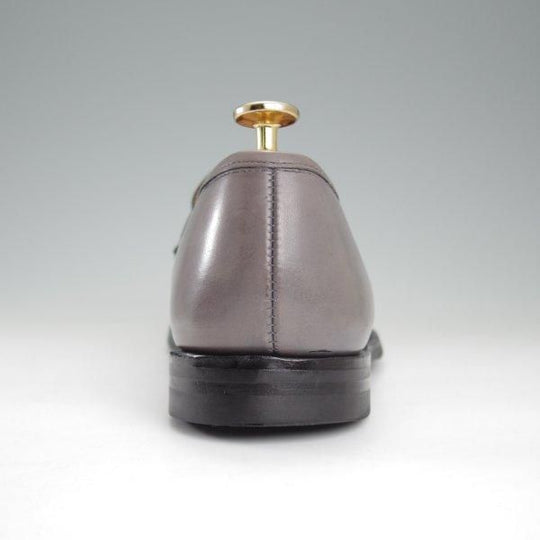 極上★クロケット&ジョーンズ 6.5E【定価￥88,000-★LINCOLN 2/CITYソール】376ラスト/コインローファー/カーフ/灰/Crockett&Jones★l951