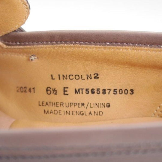 極上★クロケット&ジョーンズ 6.5E【定価￥88,000-★LINCOLN 2/CITYソール】376ラスト/コインローファー/カーフ/灰/Crockett&Jones★l951