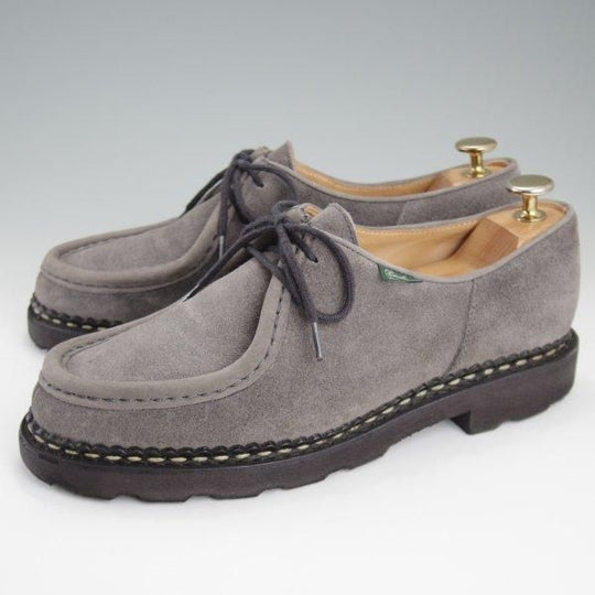 極上★パラブーツ SIZE 39.5【定価￥94,600-★ミカエル/MICHAEL】チロリアンシューズ/スエード/GRIS/灰/メンズ/Paraboot★l952