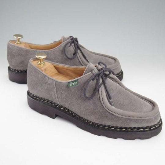 極上★パラブーツ SIZE 39.5【定価￥94,600-★ミカエル/MICHAEL】チロリアンシューズ/スエード/GRIS/灰/メンズ/Paraboot★l952