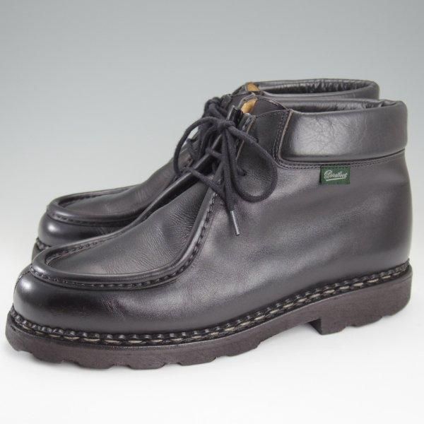 極上★パラブーツ SIZE 40.5【定価￥99,000-★MILLY/チロリアンブーツ】ミリー/カーフ/NOIR/黒/メンズ/Paraboot★l953