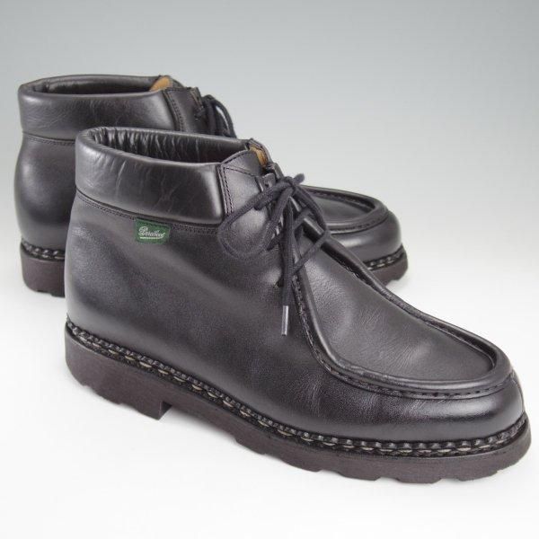 極上★パラブーツ SIZE 40.5【定価￥99,000-★MILLY/チロリアンブーツ】ミリー/カーフ/NOIR/黒/メンズ/Paraboot★l953