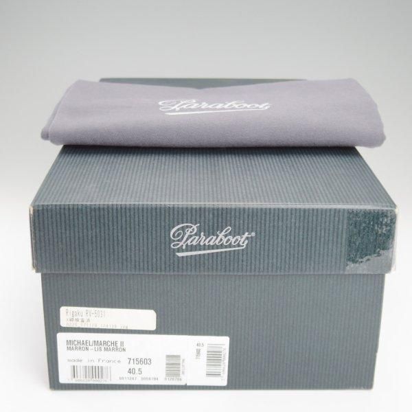 美品★パラブーツ SIZE 40.5【定価￥94,600-★ミカエル/MICHAEL】チロリアンシューズ/リスレザー/マロン/茶/メンズ/Paraboot★l954