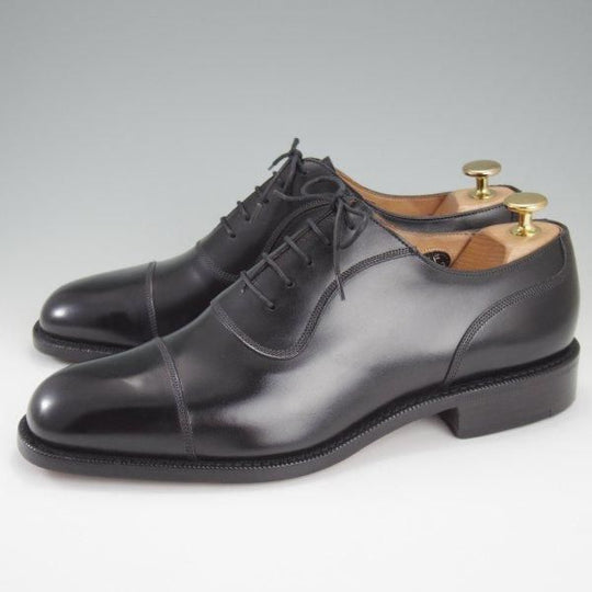 未使用★チャーチ 75F【貴重★旧チャーチ/125周年記念モデル/(独)カールフロイデンベルグ社のボックスカーフ】ALFRED/黒/Church's★l957