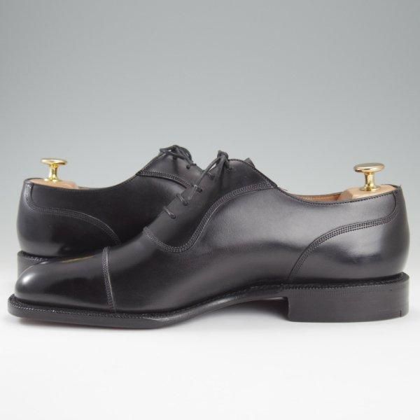 未使用★チャーチ 75F【貴重★旧チャーチ/125周年記念モデル/(独)カールフロイデンベルグ社のボックスカーフ】ALFRED/黒/Church's★l957