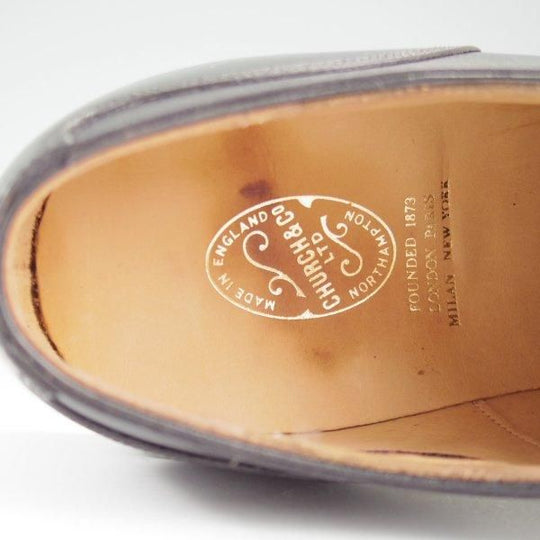 未使用★チャーチ 75F【貴重★旧チャーチ/125周年記念モデル/(独)カールフロイデンベルグ社のボックスカーフ】ALFRED/黒/Church's★l957