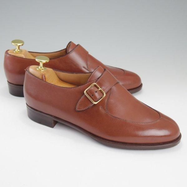 未使用★(伊)タニノクリスチー(レディース) SIZE 37【定価10万円以上★モンクストラップ/茶】カーフ/TANINO CRISCI★l958