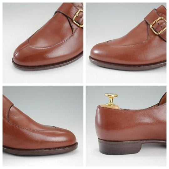 未使用★(伊)タニノクリスチー(レディース) SIZE 37【定価10万円以上★モンクストラップ/茶】カーフ/TANINO CRISCI★l958