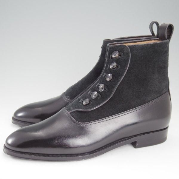 未使用★(伊製)Le Yucca's/レユッカス(レディース) SIZE 38【定価￥157,300-★エンツォ・ボナフェ製/ボタンブーツ】黒★l966