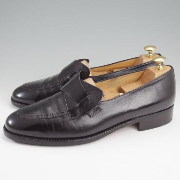 極上★(伊)タニノクリスチー SIZE 9【定価15万円以上★バタフライローファー/黒】スリッポン/カーフ/メンズ/TANINO CRISCI★l967