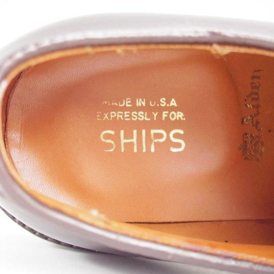 ほぼ試着程度★オールデン 8D【定価￥211,200-★コードバン仕様/990】SHIPS別注/バリーラスト/プレーントゥ/赤茶/メンズ/ALDEN★l968