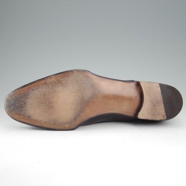 極美品★(伊)エンツォ・ボナフェ SIZE 10【定価￥148,500-★ストレートチップ/03458】カーフ/黒/メンズ/Enzo Bonafe★l969
