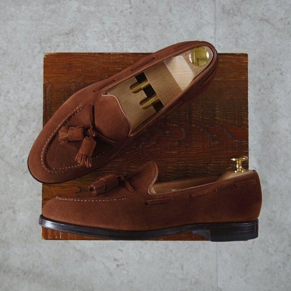 美品★クロケット&ジョーンズ 5.5E【定価￥92,400-★CAVENDISH 2/キャベンディッシュ】タッセルローファー/茶/Crockett&Jones★l970