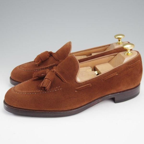 美品★クロケット&ジョーンズ 5.5E【定価￥92,400-★CAVENDISH 2/キャベンディッシュ】タッセルローファー/茶/Crockett&Jones★l970