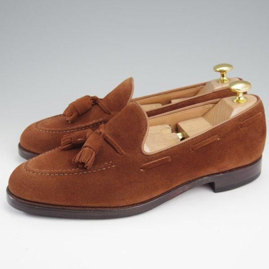 美品★クロケット&ジョーンズ 5.5E【定価￥92,400-★CAVENDISH 2/キャベンディッシュ】タッセルローファー/茶/Crockett&Jones★l970