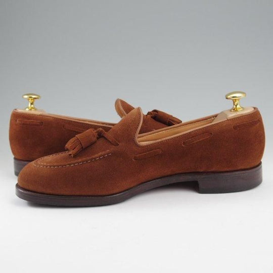 美品★クロケット&ジョーンズ 5.5E【定価￥92,400-★CAVENDISH 2/キャベンディッシュ】タッセルローファー/茶/Crockett&Jones★l970