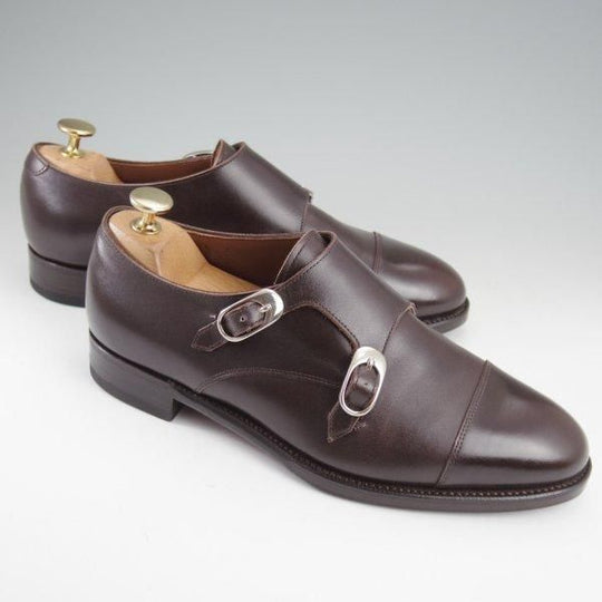 極上★(金沢)KOKON/ココン SIZE 6【オーダー価格￥111,100〜★(仏)アノネイ社のボカルーカーフ/425】KO-1ラスト/濃茶/ダブルモンク★l972