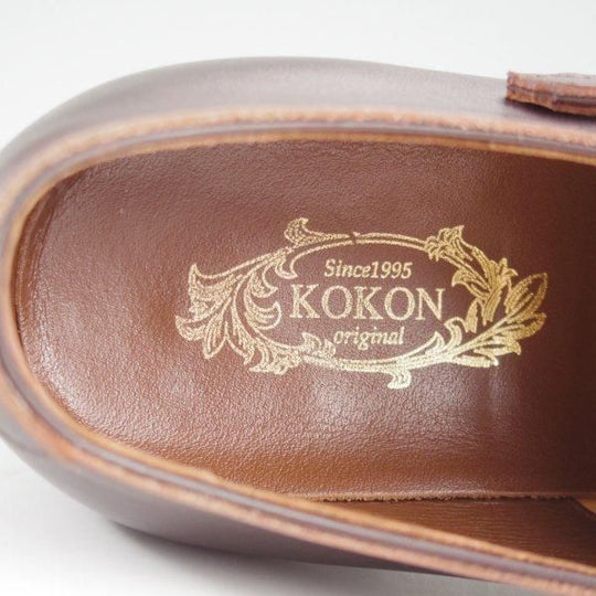 極上★(金沢)KOKON/ココン SIZE 6【オーダー価格￥111,100〜★(仏)アノネイ社のボカルーカーフ/425】KO-1ラスト/濃茶/ダブルモンク★l972