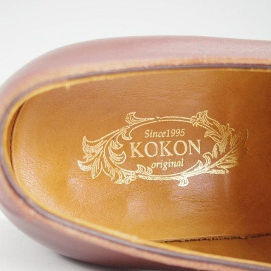 極上★(金沢)KOKON/ココン SIZE 6【オーダー価格￥106,700〜★(仏)アノネイ社のボカルーカーフ/421】KO-1ラスト/茶/モンクストラップ★l974