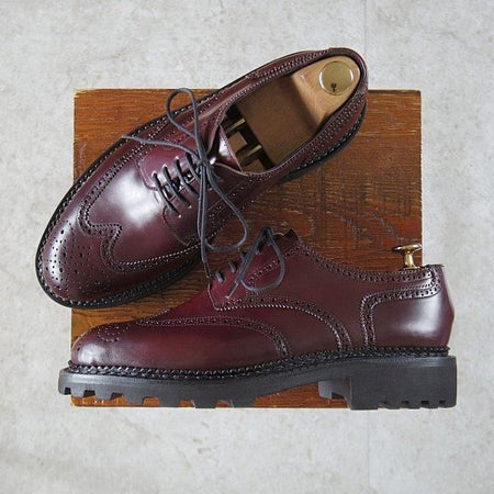 未使用★(仏)ジョセフ・マランジュ SIZE 40【定価￥149,600-★コードバン仕様/(徳島)BOYS MARKET別注】フルブローグ/赤茶/メンズ★l975