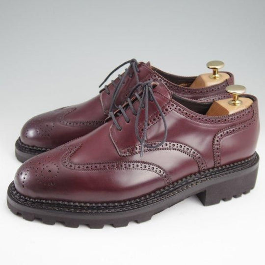 未使用★(仏)ジョセフ・マランジュ SIZE 40【定価￥149,600-★コードバン仕様/(徳島)BOYS MARKET別注】フルブローグ/赤茶/メンズ★l975