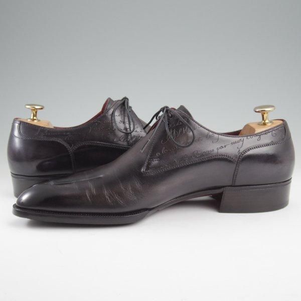 極美品★(仏)ベルルッティ SIZE 6.5【オーダー価格100万円〜★ビスポーク品/シュール・ムジュール/カリグラフィ】ツリー付/Berluti★l976