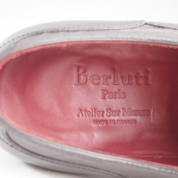 極美品★(仏)ベルルッティ SIZE 6.5【オーダー価格100万円〜★ビスポーク品/シュール・ムジュール/カリグラフィ】ツリー付/Berluti★l976
