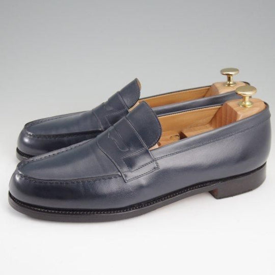 極上★J.M.ウエストン 8B【現行定価￥151,800-★180/コインローファー】41ラスト/ボックスカーフ/紺/メンズ/Weston/ウェストン★l979