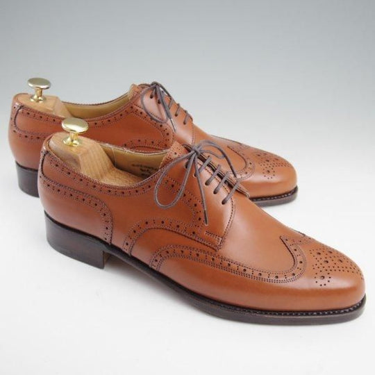 未使用★(東欧)VASS/ヴァーシュ SIZE 41【モデル定価￥159,500-★純正シューツリー付/Budapest/P2ラスト】フルブローグ/茶★l980
