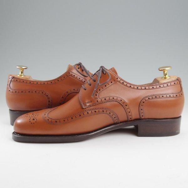 未使用★(東欧)VASS/ヴァーシュ SIZE 41【モデル定価￥159,500-★純正シューツリー付/Budapest/P2ラスト】フルブローグ/茶★l980