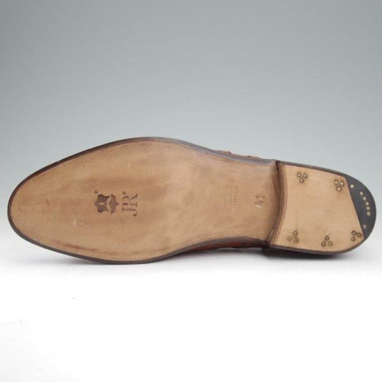 未使用★(東欧)VASS/ヴァーシュ SIZE 41【モデル定価￥159,500-★純正シューツリー付/Budapest/P2ラスト】フルブローグ/茶★l980