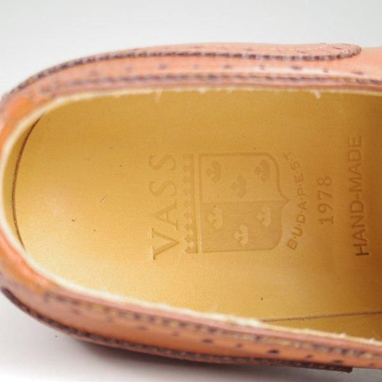 未使用★(東欧)VASS/ヴァーシュ SIZE 41【モデル定価￥159,500-★純正シューツリー付/Budapest/P2ラスト】フルブローグ/茶★l980