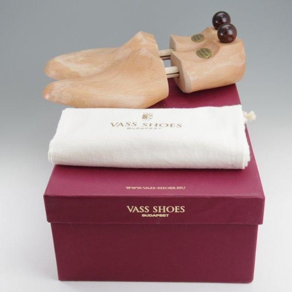 未使用★(東欧)VASS/ヴァーシュ SIZE 41【モデル定価￥159,500-★純正シューツリー付/Budapest/P2ラスト】フルブローグ/茶★l980