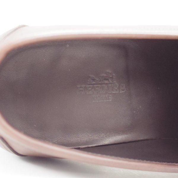 極美品★ジョンロブ SIZE 5.5【貴重★エルメス別注/HERMES/ミュージアムカーフ】HENRI/H513ラスト/ローファー/灰茶/JOHN LOBB★l982