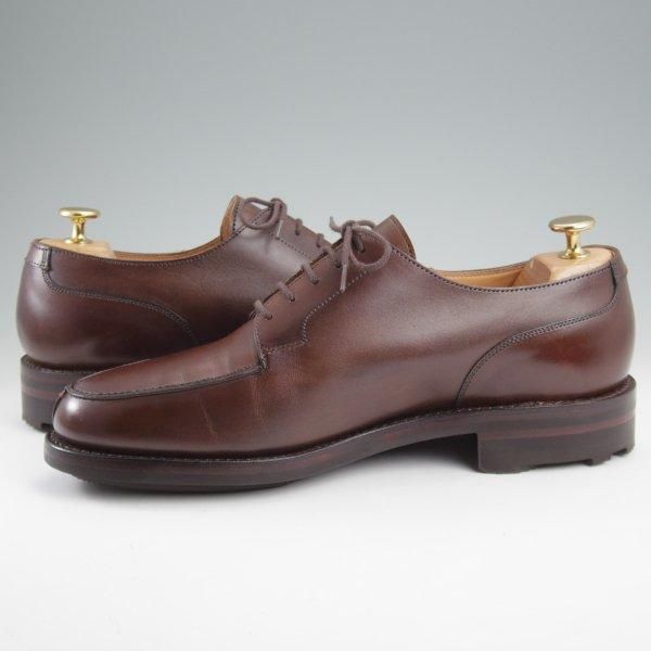 ほぼ未使用★クロケット&ジョーンズ 7.5E【定価￥132,000-★モールトン/MORETON/リッジウェイソール】292ラスト/Uチップ/濃茶★l985