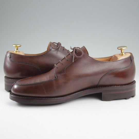 ほぼ未使用★クロケット&ジョーンズ 7.5E【定価￥132,000-★モールトン/MORETON/リッジウェイソール】292ラスト/Uチップ/濃茶★l985