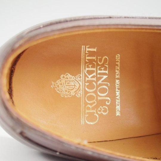 ほぼ未使用★クロケット&ジョーンズ 7.5E【定価￥132,000-★モールトン/MORETON/リッジウェイソール】292ラスト/Uチップ/濃茶★l985