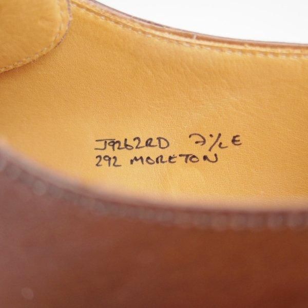 ほぼ未使用★クロケット&ジョーンズ 7.5E【定価￥132,000-★モールトン/MORETON/リッジウェイソール】292ラスト/Uチップ/濃茶★l985
